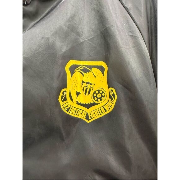 Vtg 442 Tactical Fighter Wing Sq Jacket Men’s Satin Pla-Jac Richards Gebaur Air - Picture 5 of 10